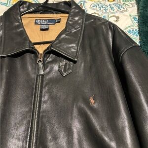 Ralph Lauren Black Leather Jacket